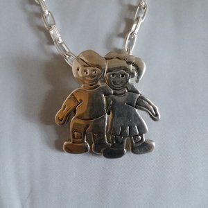 Jewelry, Women's Boy/Girl Pendant Necklace 20"